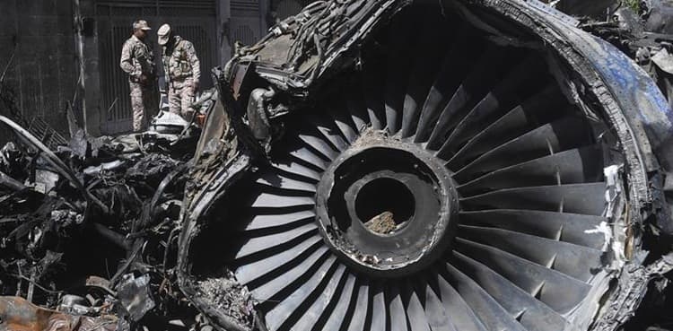 Heavy machinery to be used for pulling out aircraft engine from crash site: PIA