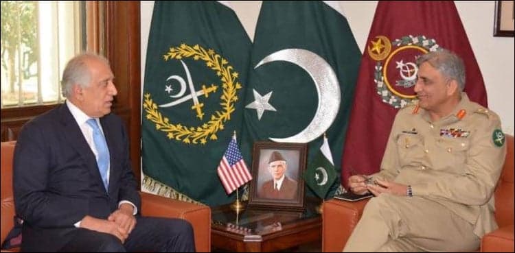 US special envoy Zalmay Khalilzad calls on COAS Bajwa: ISPR
