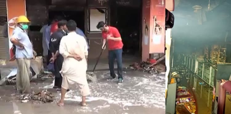 Fire doused at superstore in Karachi's Clifton