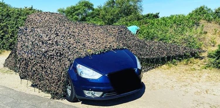 Police find innovative vehicle disguise after detecting smell of stove cooking
