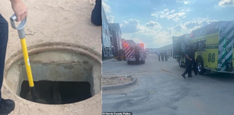Woman trapped in manhole for several days rescued by police