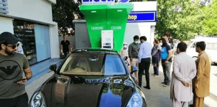 First electric vehicle charging station installed in Islamabad