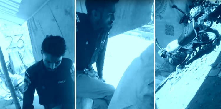 On-duty police officials caught taking drugs in Karachi