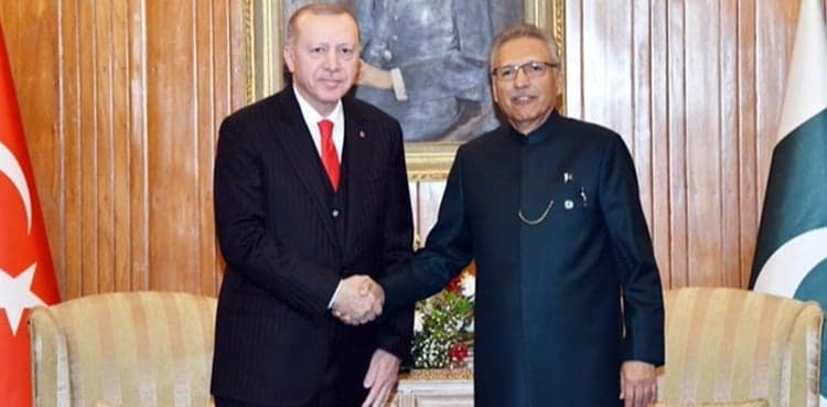 Turkey to continue supporting Pakistan's stance on Kashmir, Erdogan tells President Alvi