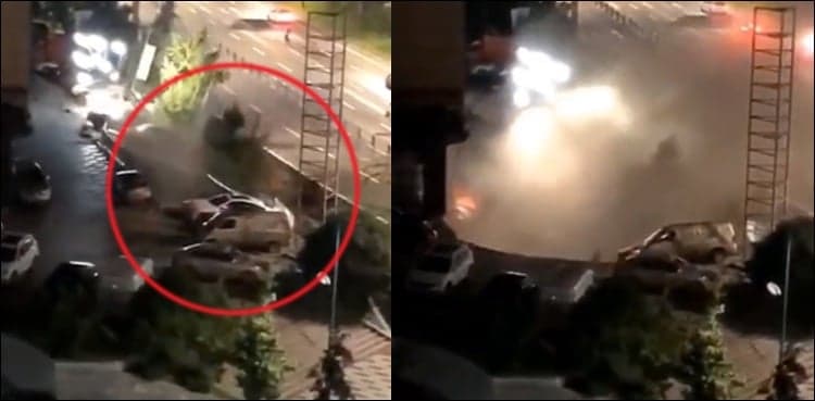 WATCH: Gigantic sinkhole swallows 21 vehicles