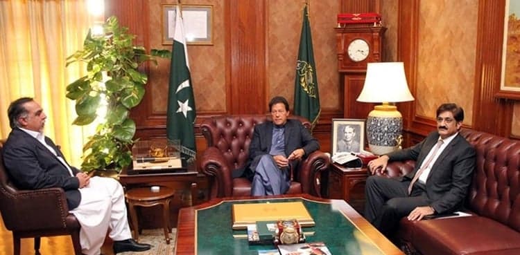 Sindh governor, CM Murad call on PM Imran