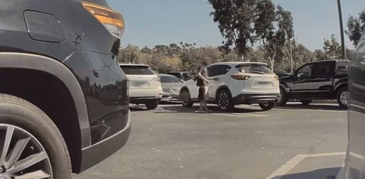 Video shows man trying to kidnap toddler from moving car