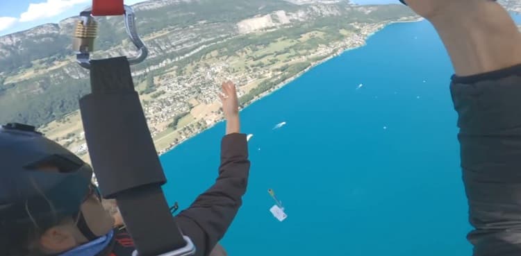 WATCH: Paraglider drops brand new iPhone while recording video using selfie stick