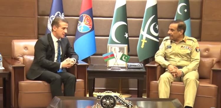 Azerbaijan ambassador calls on CJCSC General Nadeem Raza