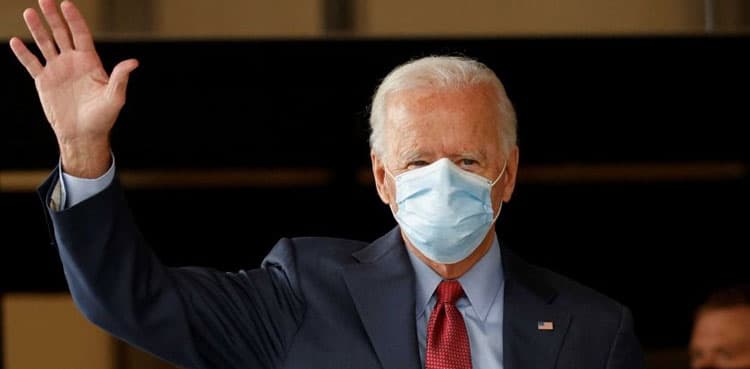Democratic US presidential nominee Joe Biden votes early in Wilmington