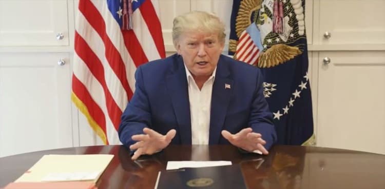 Feeling "much better", says Donald Trump from hospital