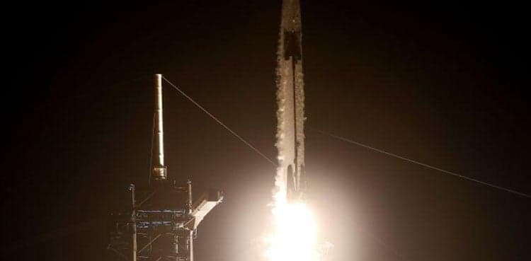 SpaceX rocket carrying four astronauts successfully takes off