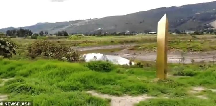 Golden monolith appears in Colombia after more towers popped up around the world