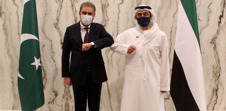 FM Qureshi meets UAE counterpart