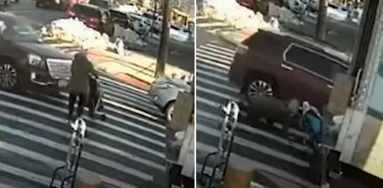 Driver fled after hitting woman, child in stroller at road crossing