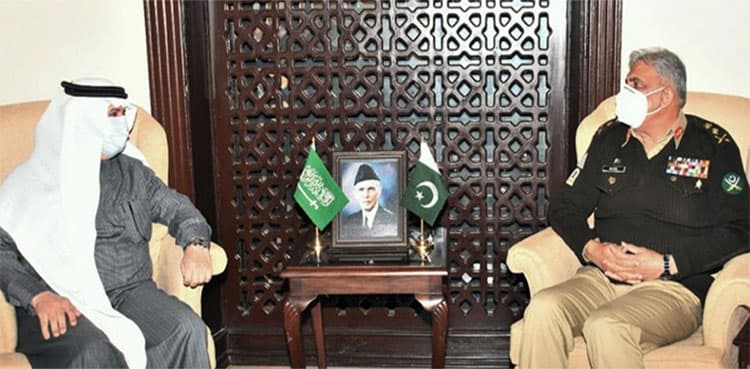 Envoys of Sri Lanka, Saudi Arabia call on COAS Qamar Bajwa: ISPR