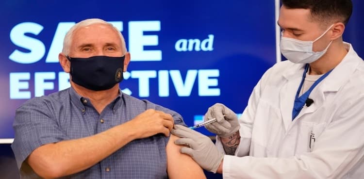 US VP Pence gets Covid vaccine, Biden to receive jab Monday