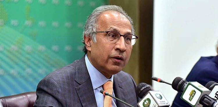 Hafeez Sheikh submits nomination papers for Senate election