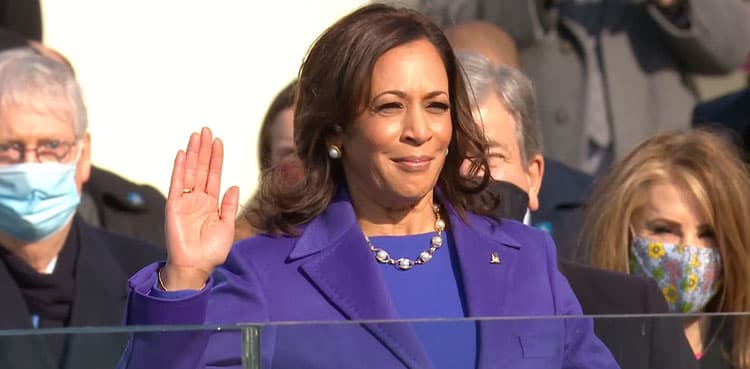 Kamala Harris sworn in as America's first woman vice president