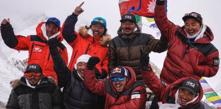 In a first, mountaineers climb up K2 summit in winters