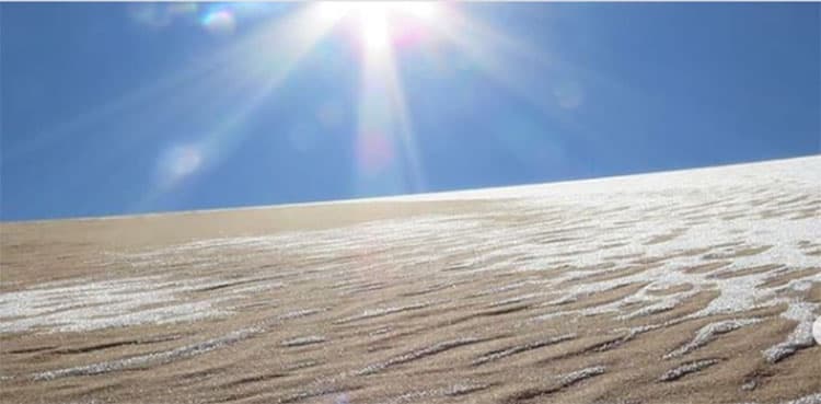 Photos of rare snowfall in Sahara desert amaze netizens