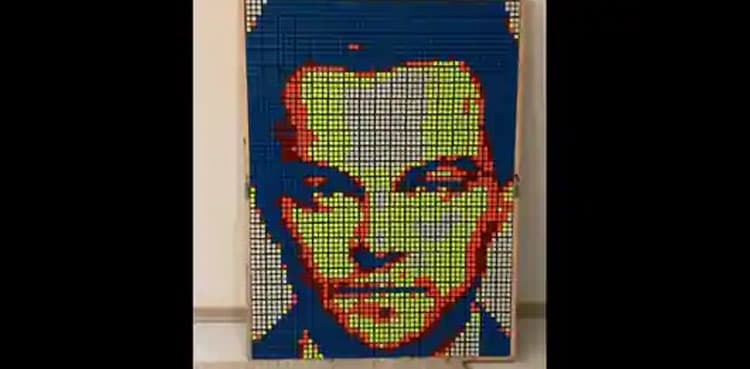 WATCH: Artist makes Leonardo DiCaprio’s portrait with Rubik’s cubes