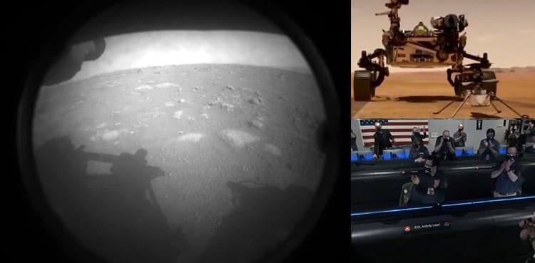 NASA's Perseverance rover sends first image from the surface of Mars