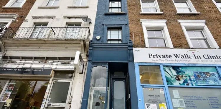 For sale: London's thinnest house