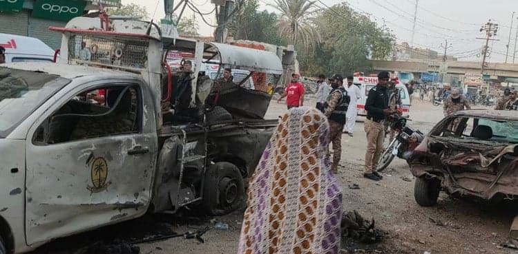 Rangers personnel martyred, five injured in Karachi blast