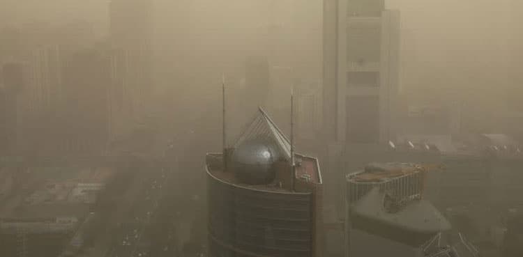 Beijing enveloped in hazardous sandstorm, second time in two weeks