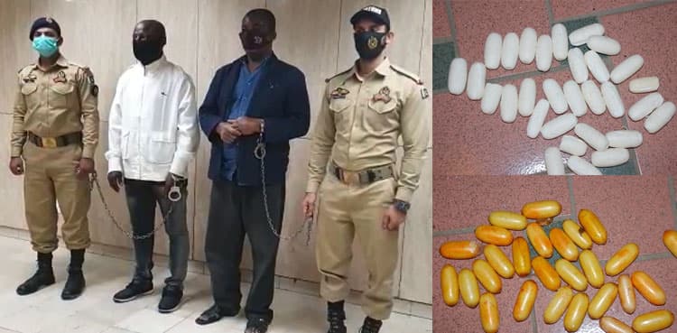 Two foreigners swallow cocaine capsules worth Rs49m, arrested