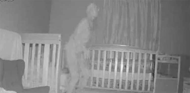Woman spots ghostly figure at grandchild's bedside, photo goes viral