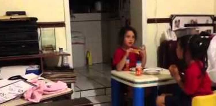 Chilling moment girls scream in terror at 'ghost' that mom can't see
