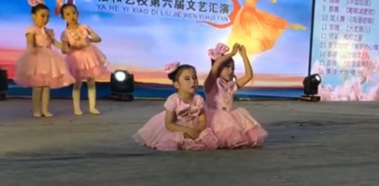 Viral video: Little girl dozes off on stage during dance performance