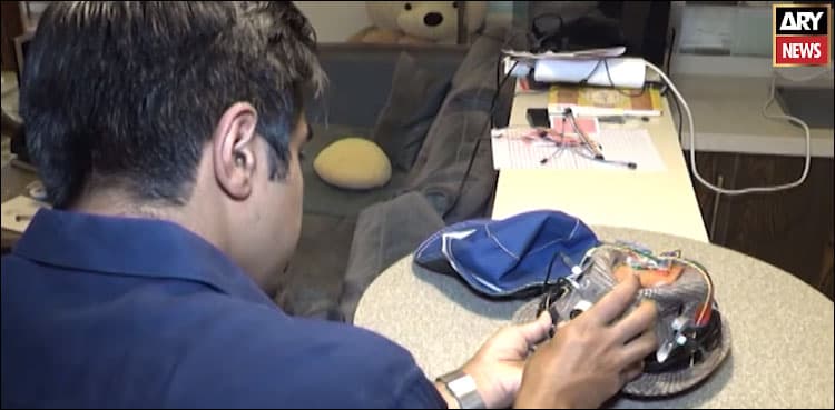 Lahore student develops 'walk eye' device to help visually impaired people move without stick