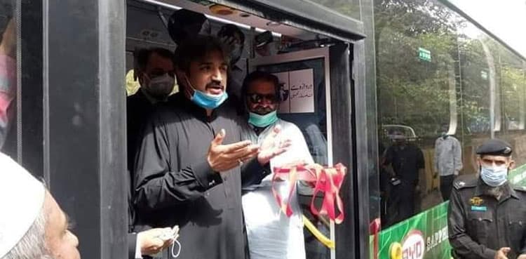 Pakistan's first electric bus hits the road in Karachi