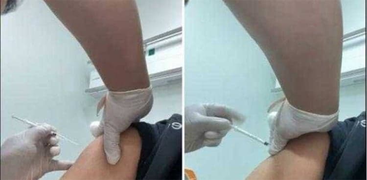 Health practitioner administers empty Covid vaccine injection to Saudi man