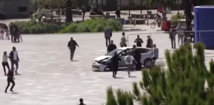 Man risks life to stop driver from hitting bystanders, video goes viral