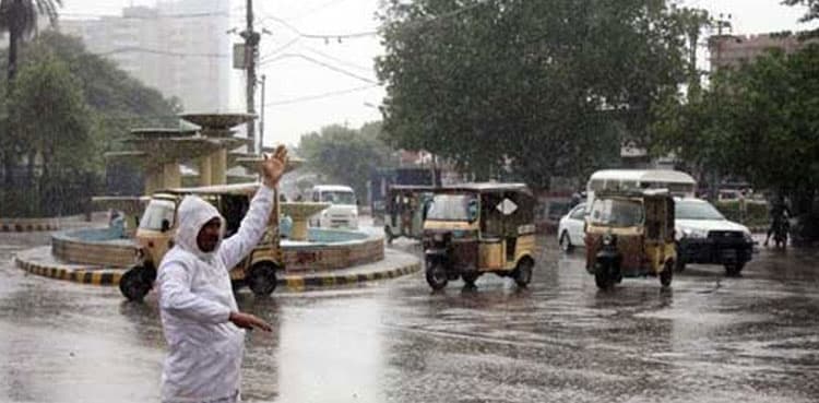 Weather turns pleasant as parts of Karachi receive rain