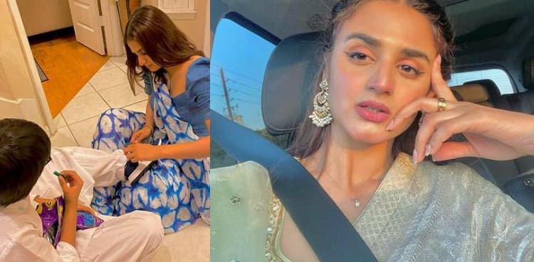 Mommy Alert: Hira Mani takes on mother duties on vacation