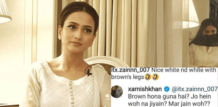 Zarnish Khan slams troll for colourist remarks on recent picture