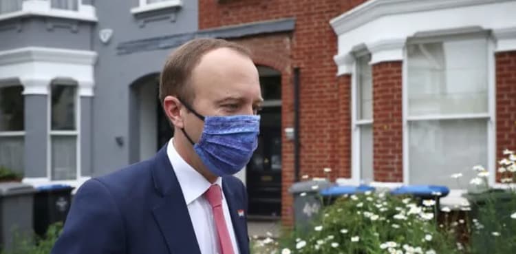 UK's Johnson stands by health secretary who broke COVID rules