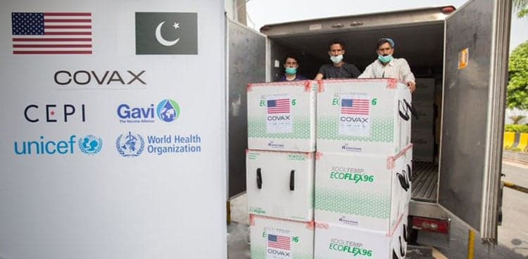 Pakistan receives 3 mln more doses of Covid-19 vaccine