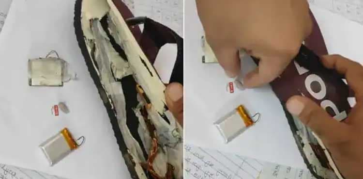 Students use Bluetooth slippers to pass exams