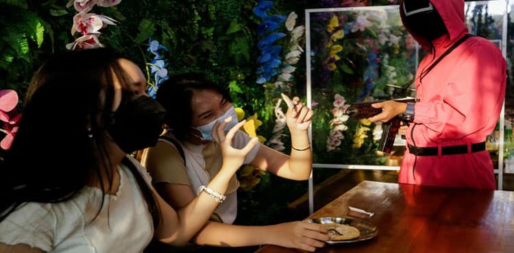 Red light, green cash: Squid Game helps revive Indonesian cafe