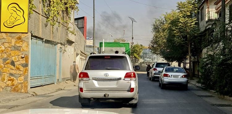 Taliban fire into air to disperse women's rally backing Iran protests