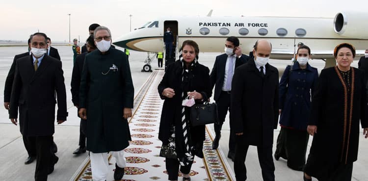 President Arif Alvi reaches Turkmenistan to attend ECO Summit