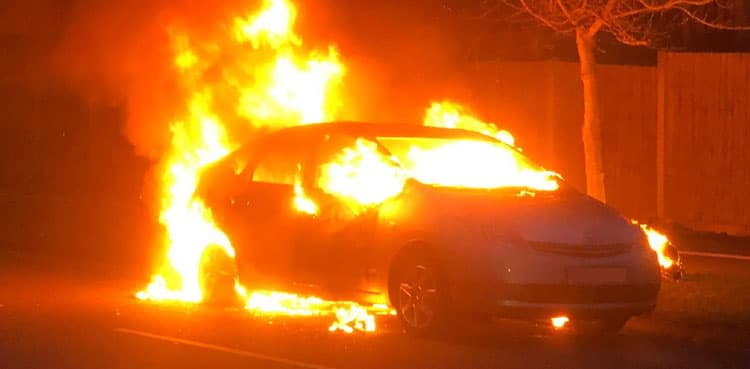 Man sets neighbour's car on fire instead of firecrackers