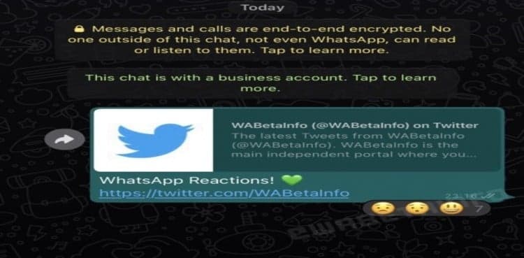 Now you can react to WhatsApp messages without replying