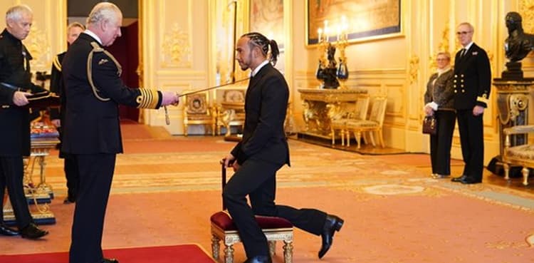 Seven times Formula One champion Hamilton receives knighthood